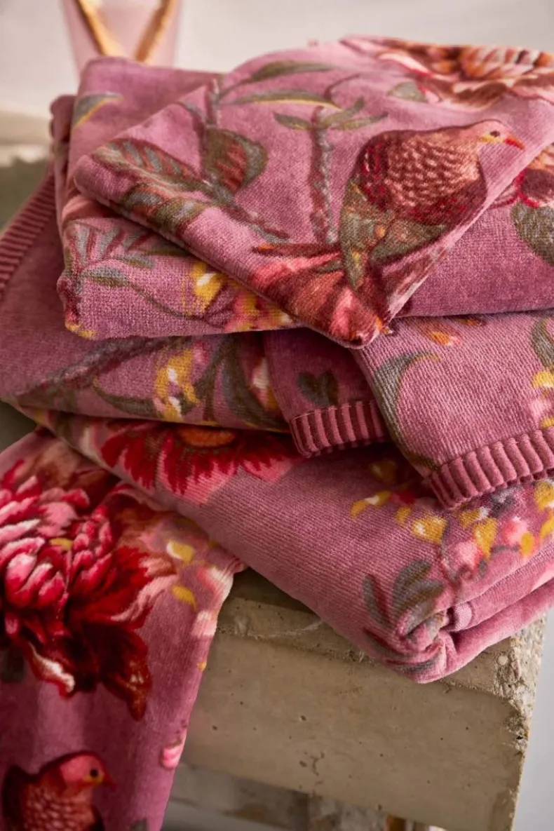 Badhanddoek Secret Garden Mauve 55X100Cm