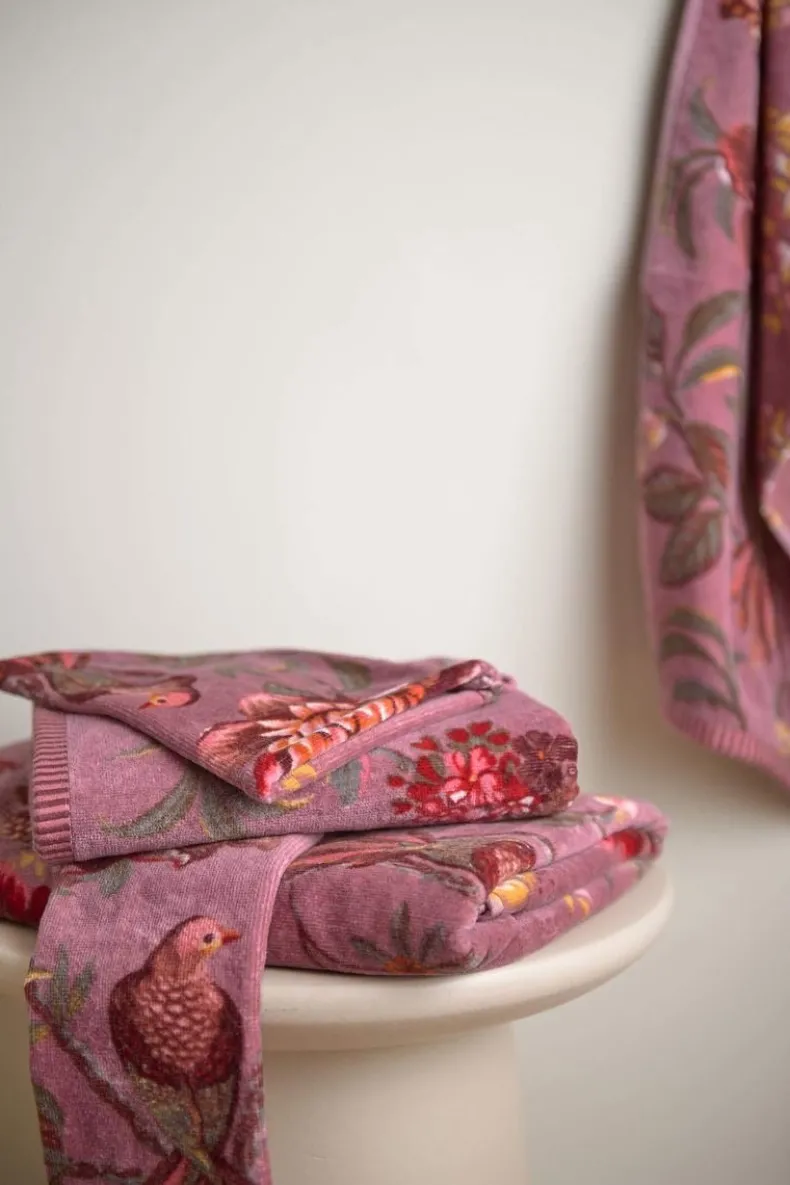 Badhanddoek Secret Garden Mauve 55X100Cm