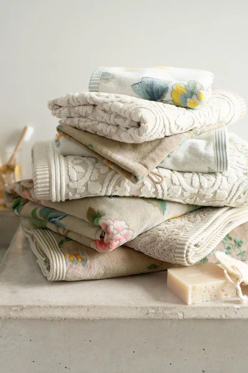 Badhanddoek Set/3 Les Fleurs 55X100 Cm