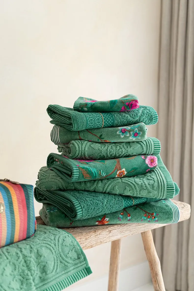 Badhanddoek Set/3 Les Fleurs 55X100 Cm