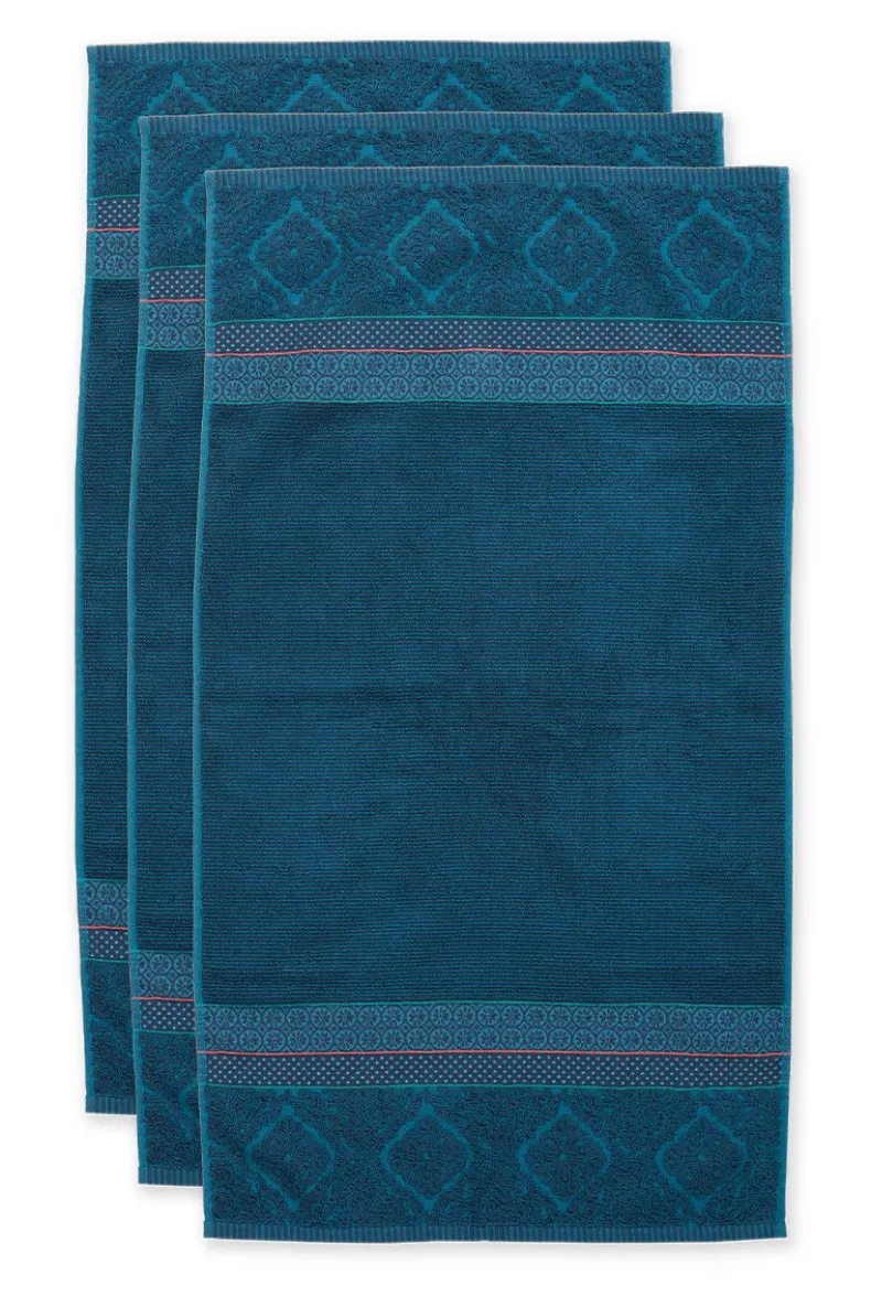 Badhanddoek Set/3 Soft Zellige Donker 55X100 Cm