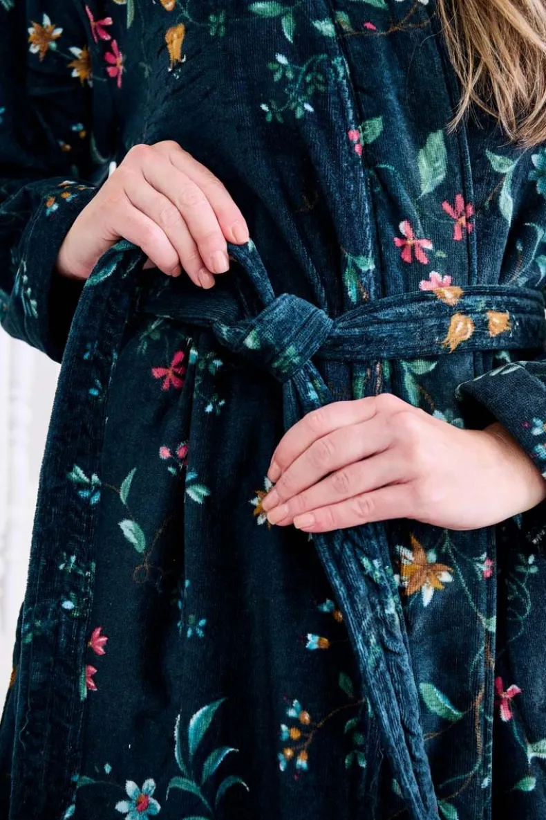 Badjas Les Fleurs Donker