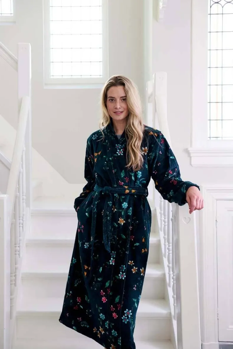 Badjas Les Fleurs Donker