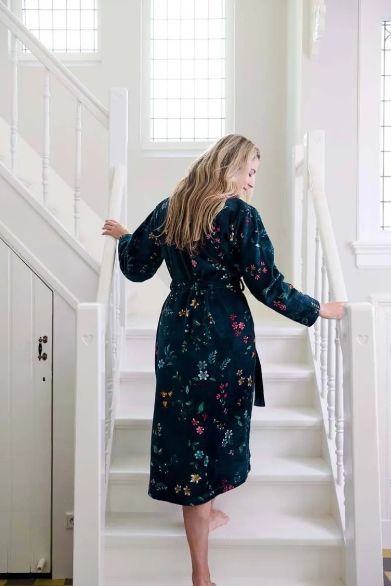 Badjas Les Fleurs Donker