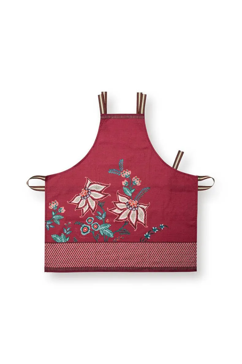 Flower Festival Apron Dark Pink
