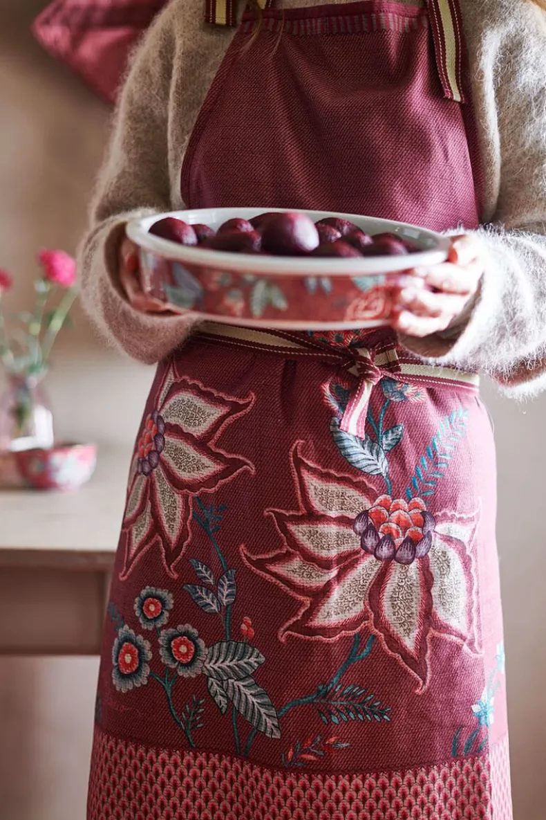 Flower Festival Apron Dark Pink