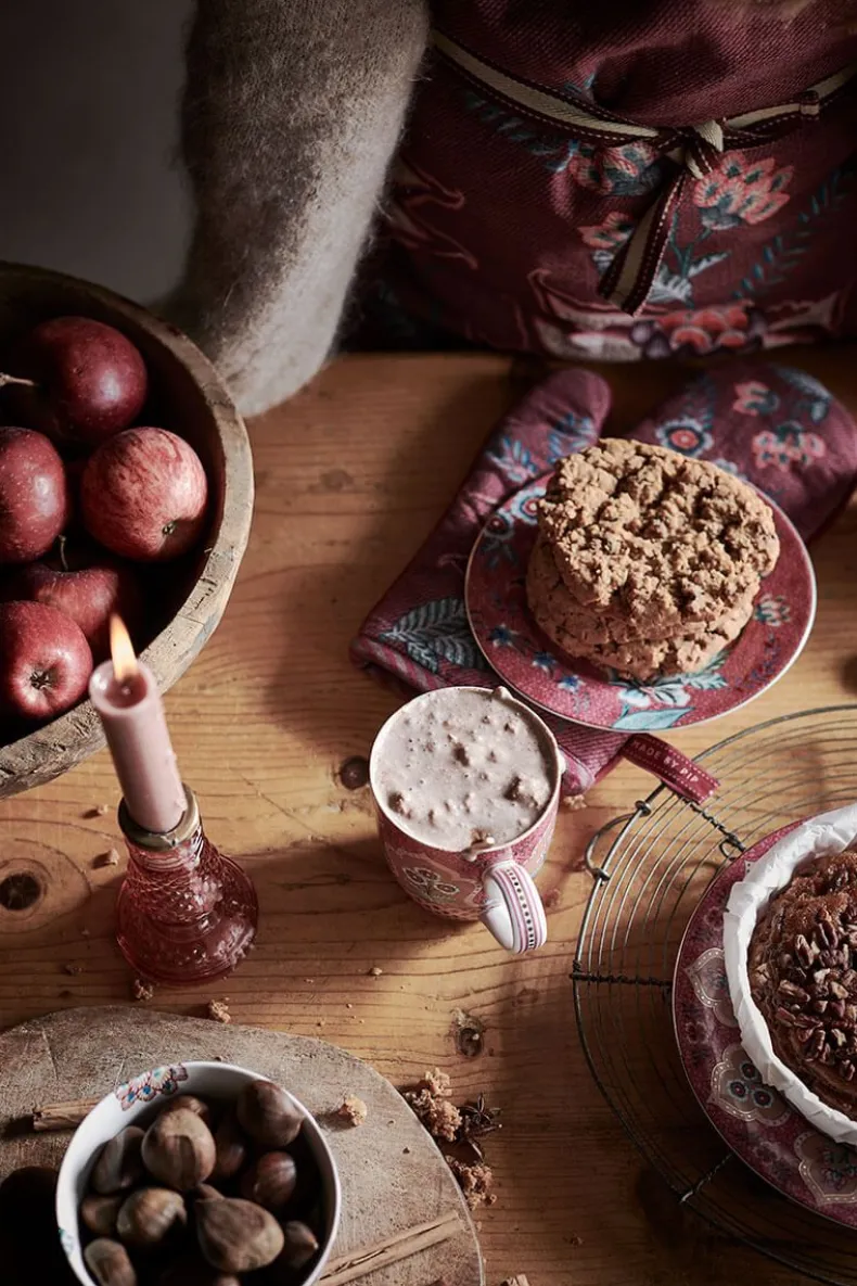 Flower Festival Apron Dark Pink
