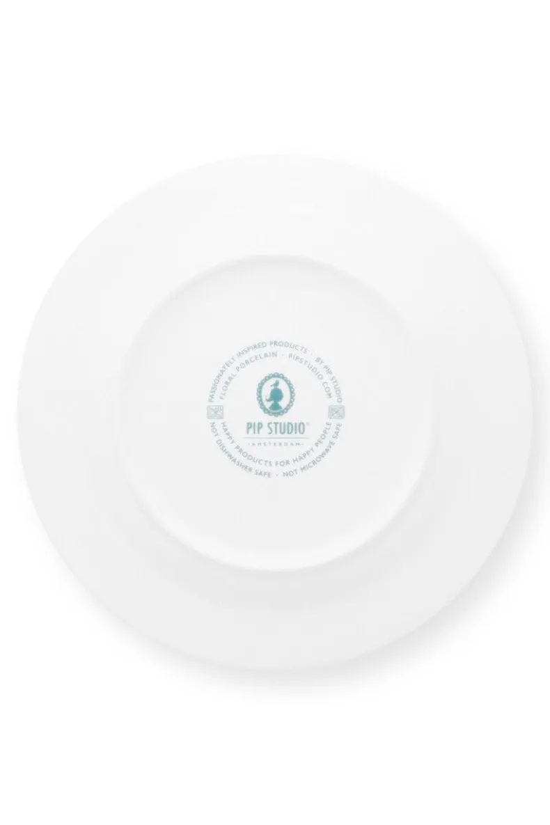 Flower Festival Dinerbord Rood/Lichtblauw 26.5 Cm