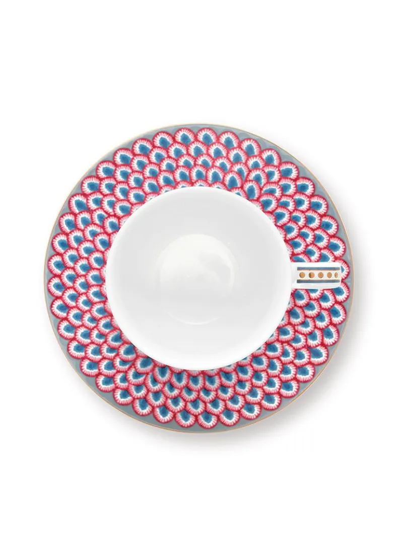 Flower Festival Espresso Kop & Schotel Licht