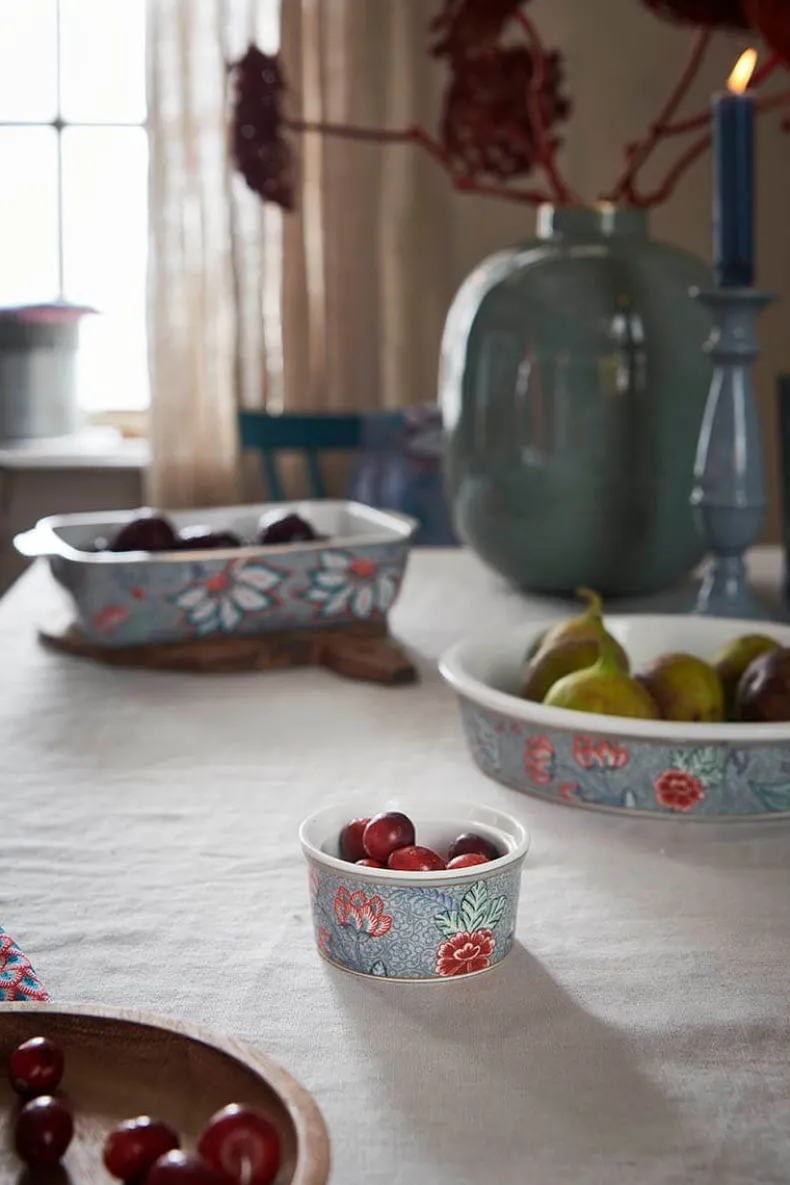 Flower Festival Serveerschaal Rond Licht