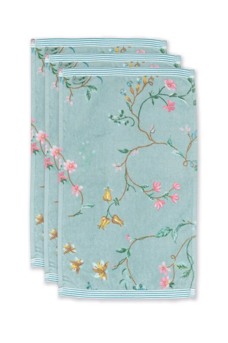 Gastendoek Set/3 Les Fleurs 30X50 Cm