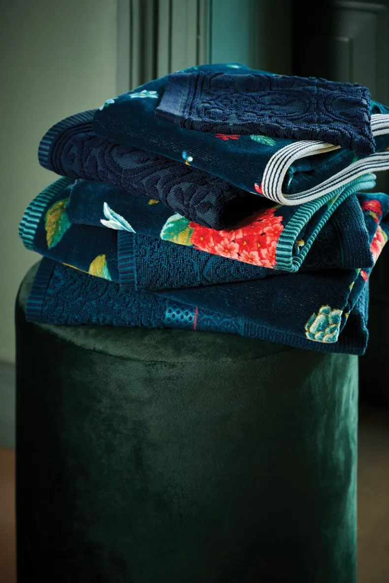 Gastendoek Set/3 Tile De Pip Donker 30X50 Cm