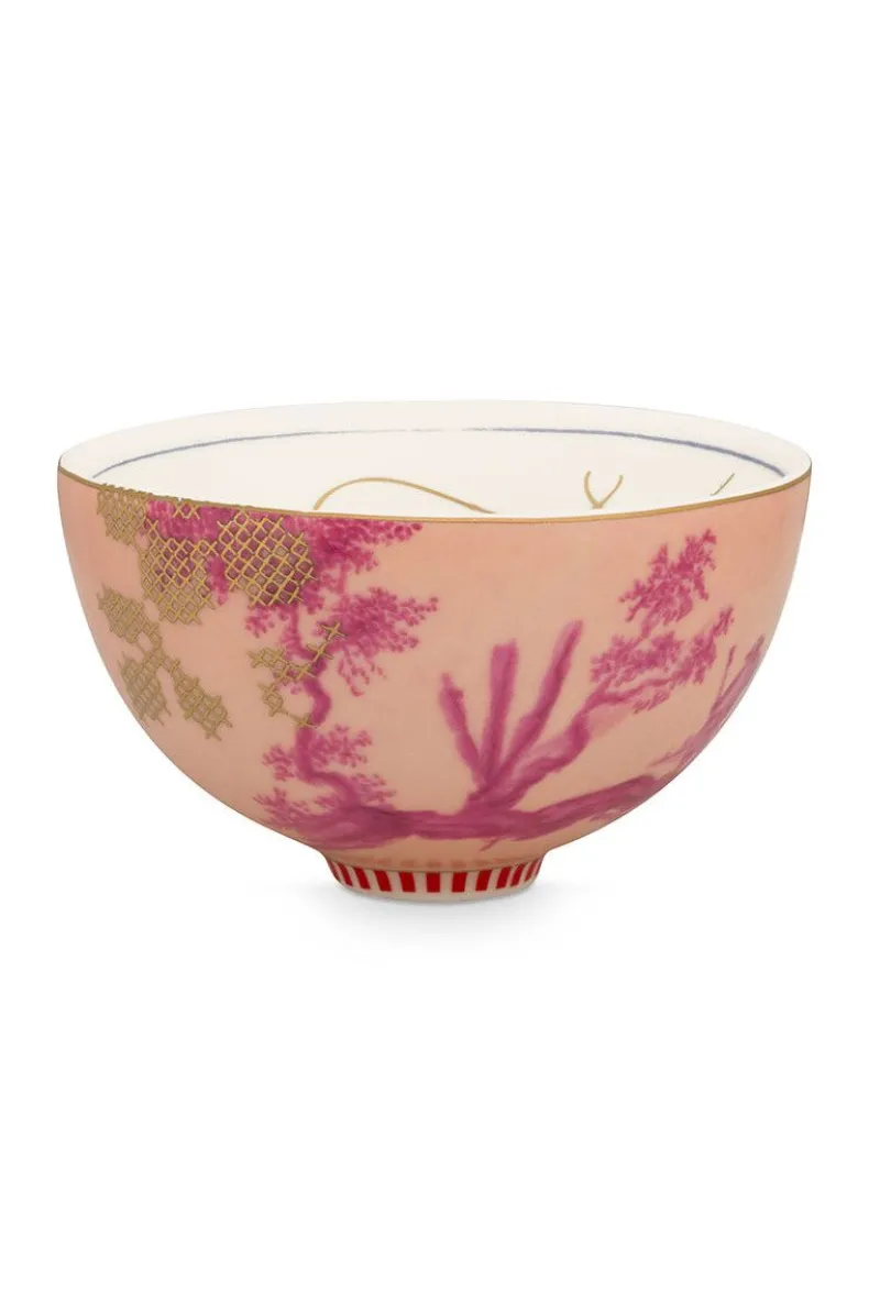 Heritage Kom Geverfd Roze 12 Cm