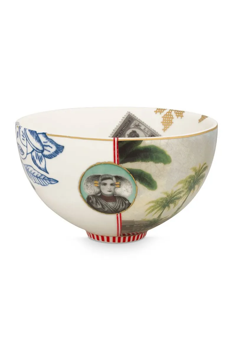 Heritage Kom Palm Wit 15 Cm