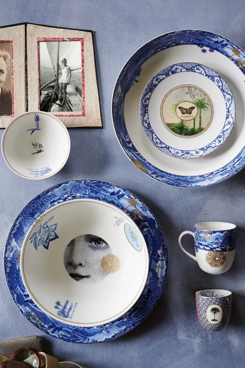 Heritage Mok Klein Grens Blauw