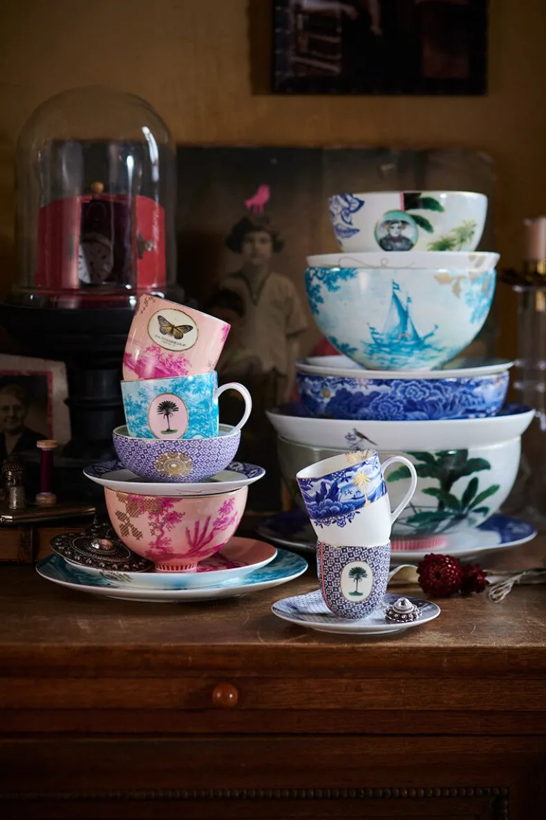 Heritage Mok Klein Grens Blauw