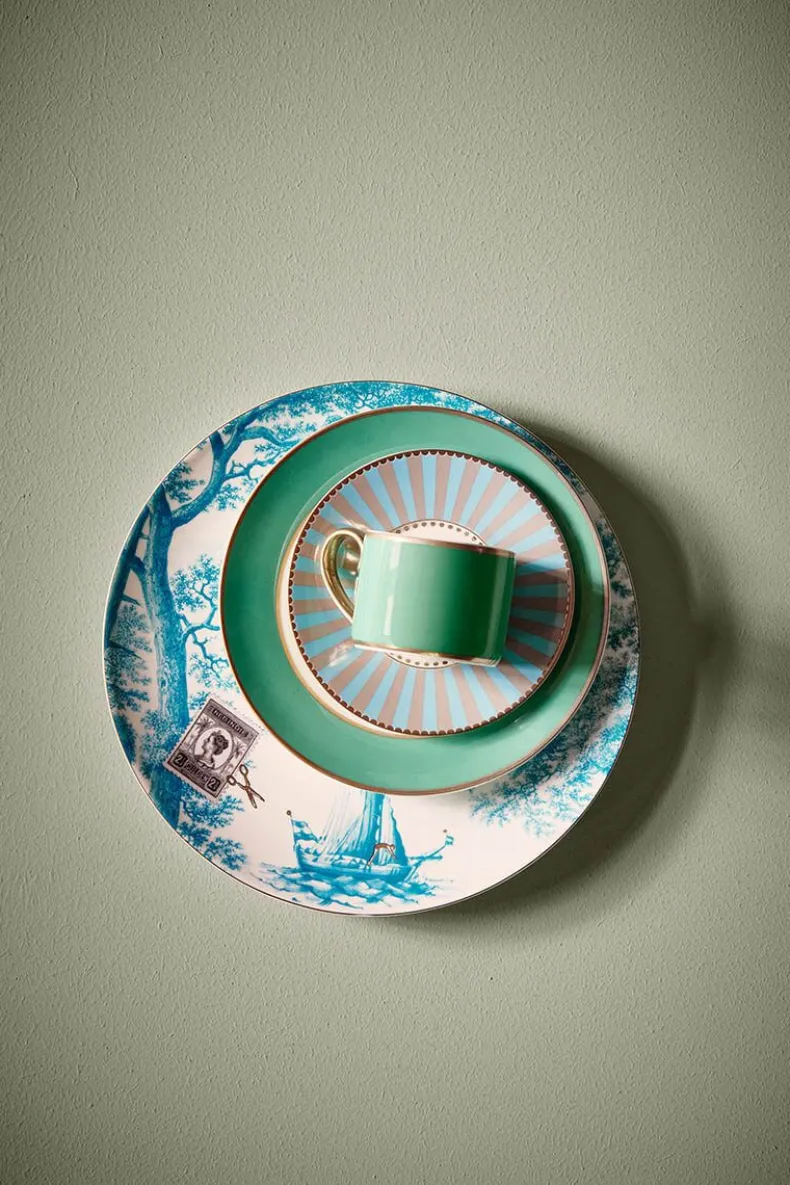 Heritage Ontbijtbord Boot Aqua 23 Cm
