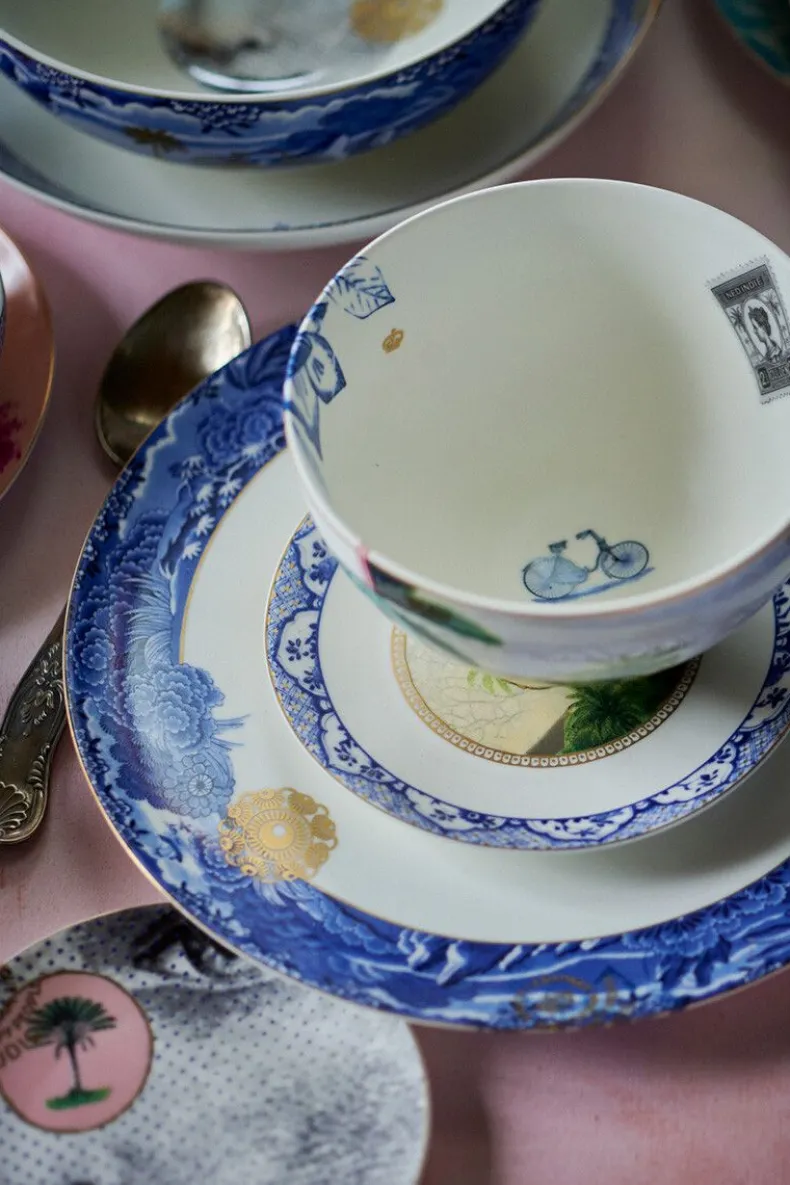 Heritage Petit Four Gezicht Zwart/Wit 12 Cm