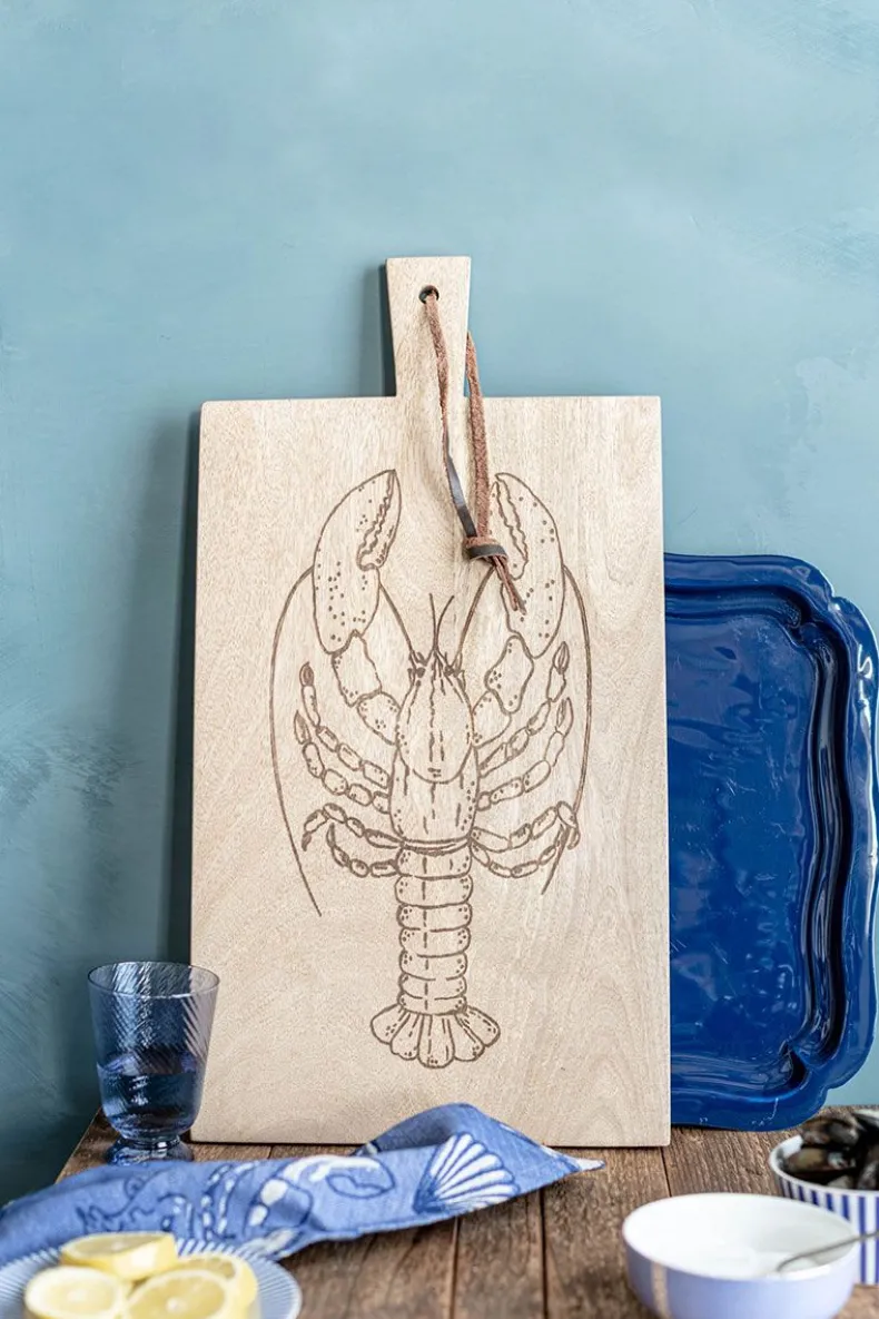 Houten Rechthoekig Plateau Kreeft