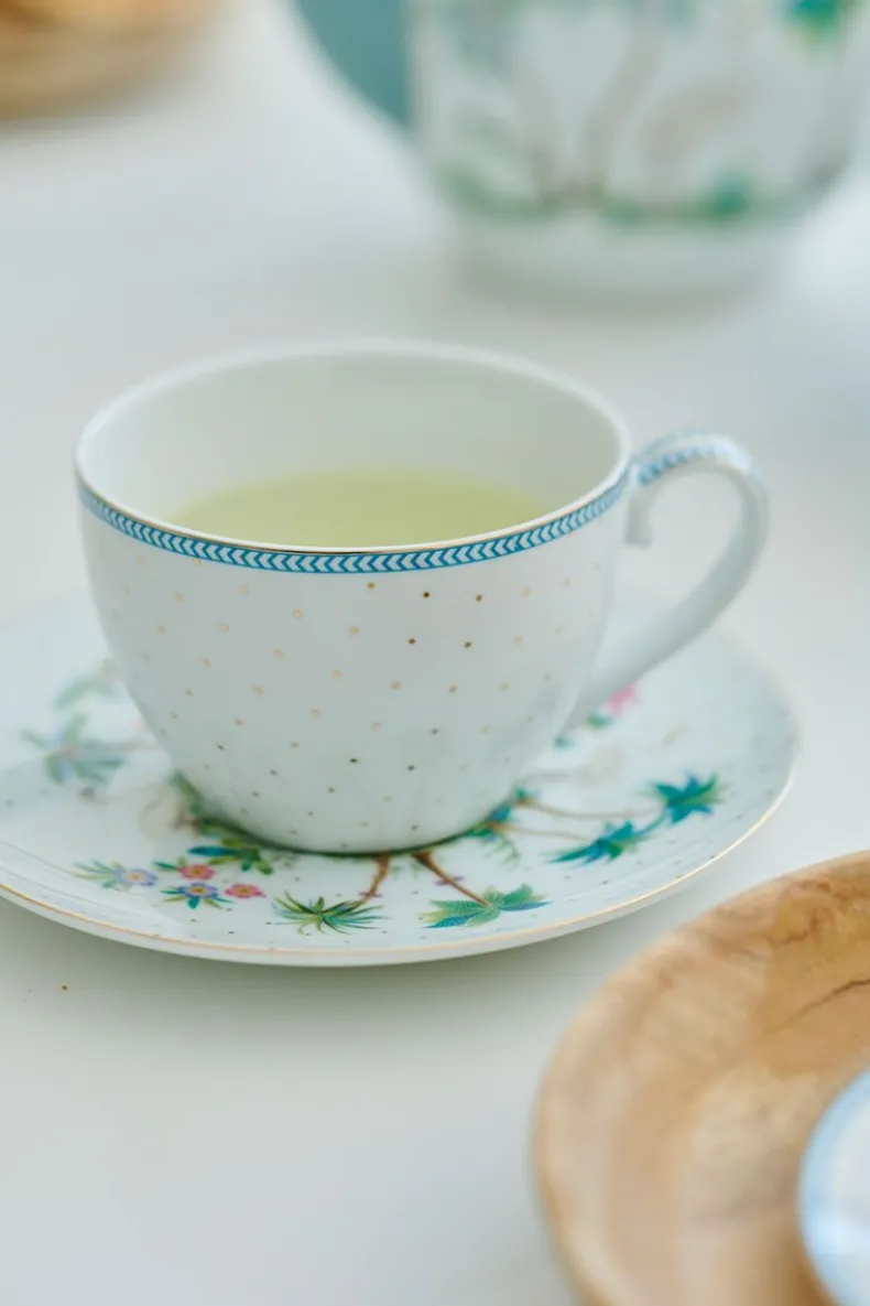 Jolie Cappuccino Kop & Schotel Dots Gold