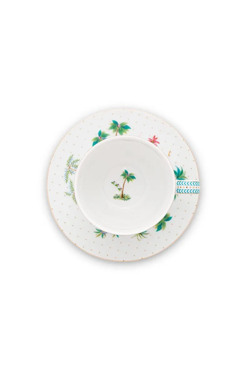 Jolie Cappuccino Kop & Schotel Dots Gold