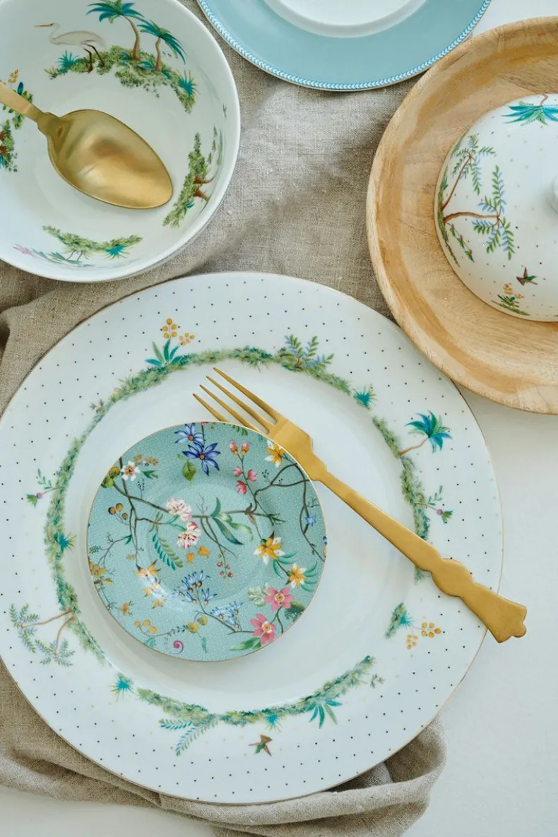 Jolie Petit Four Flowers Blauw 12 Cm