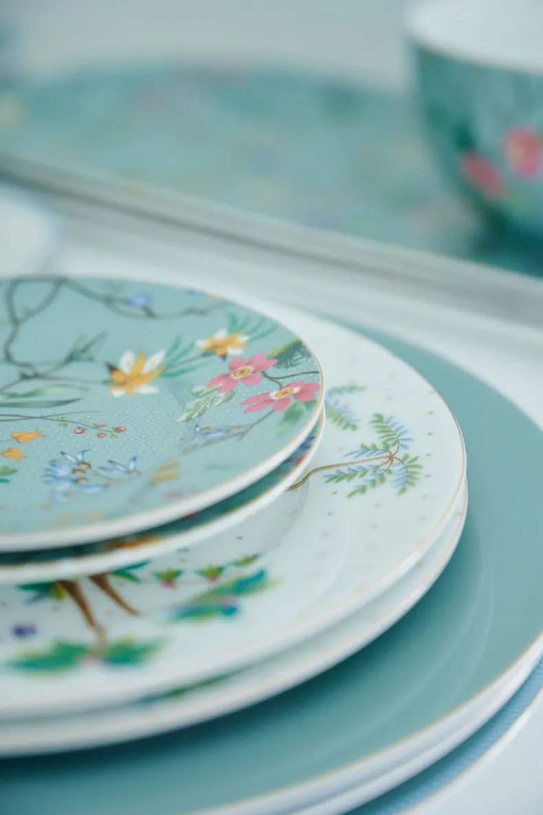 Jolie Petit Four Flowers Blauw 12 Cm