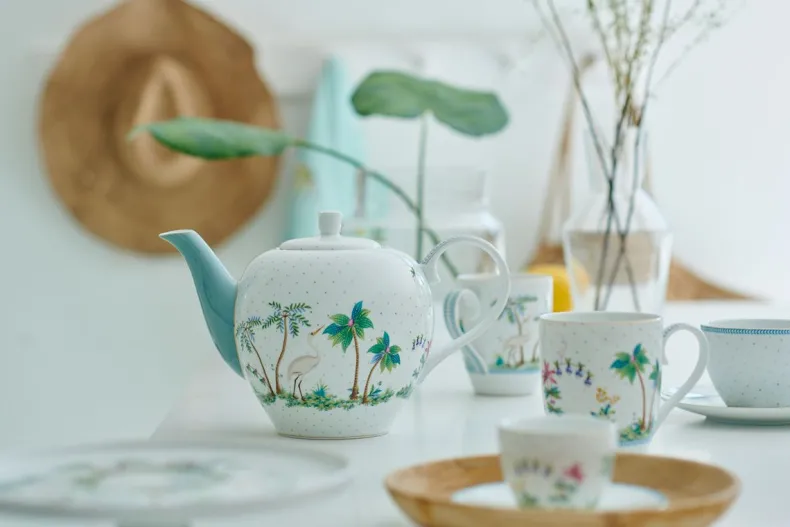 Jolie Theepot Groot Dots Gold