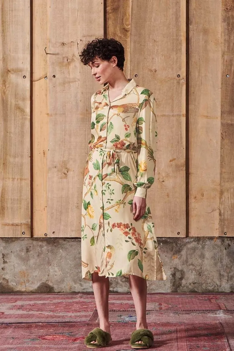 Jurk Lange Mouw Good Nightingale Zand