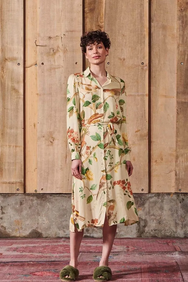 Jurk Lange Mouw Good Nightingale Zand