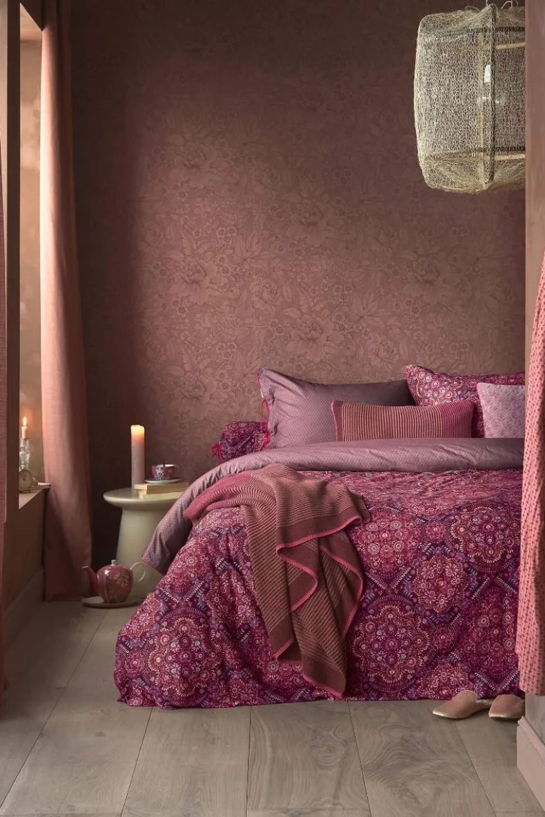 Kussensloop Il Mosaico Donkerrood