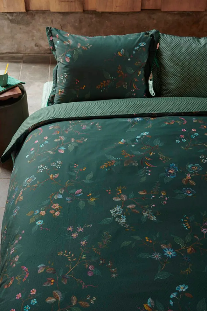 Kussensloop Kawai Flower Donker