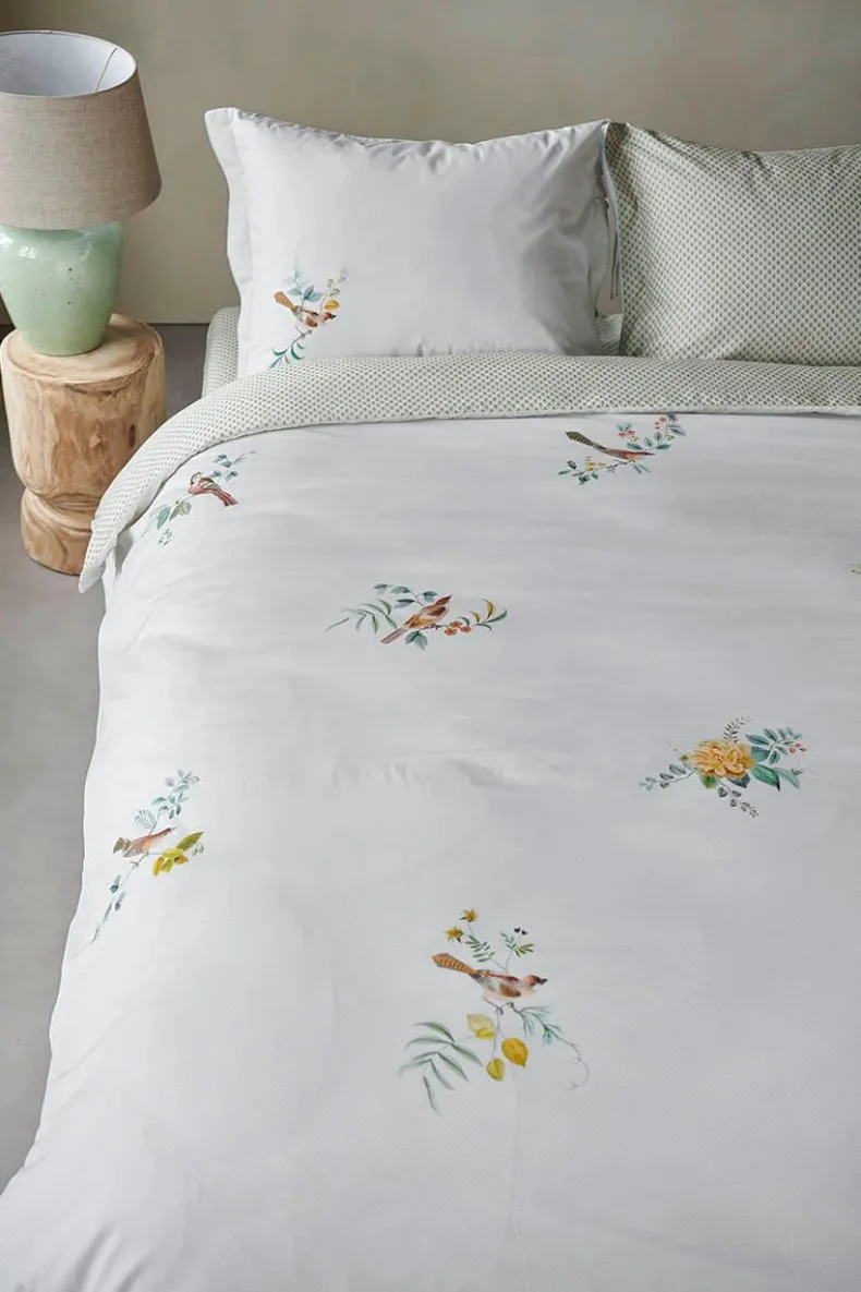 Kussensloop Little Birds Wit