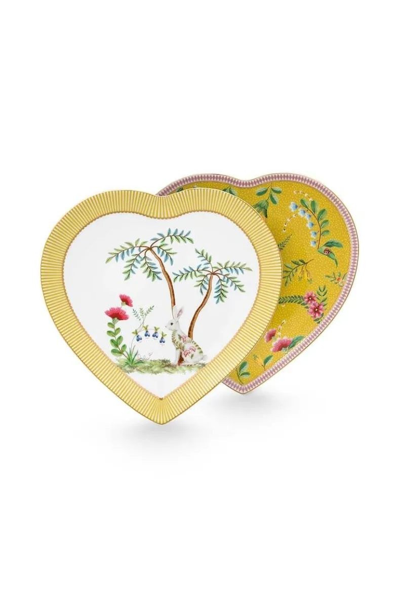 La Majorelle Set/2 Hartvormige Borden