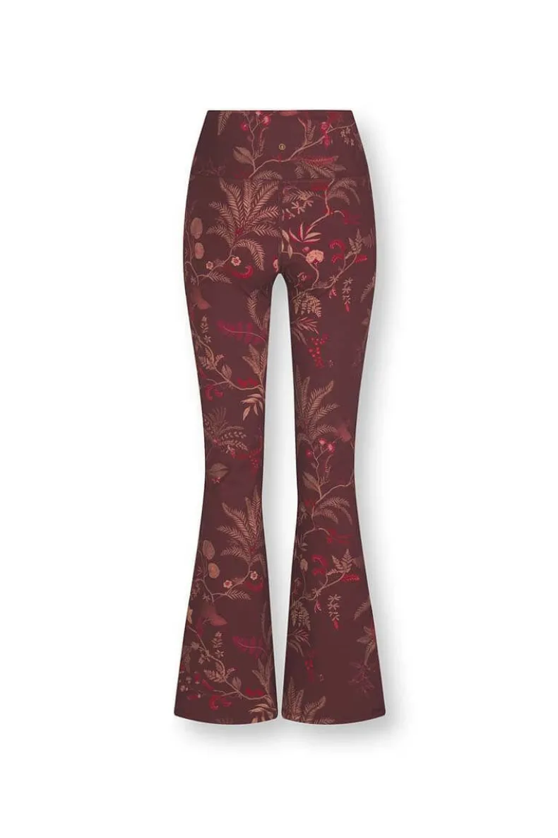 Lange Flared Sportlegging Isola Donker