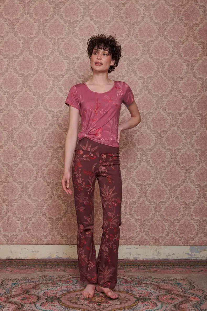 Lange Flared Sportlegging Isola Donker