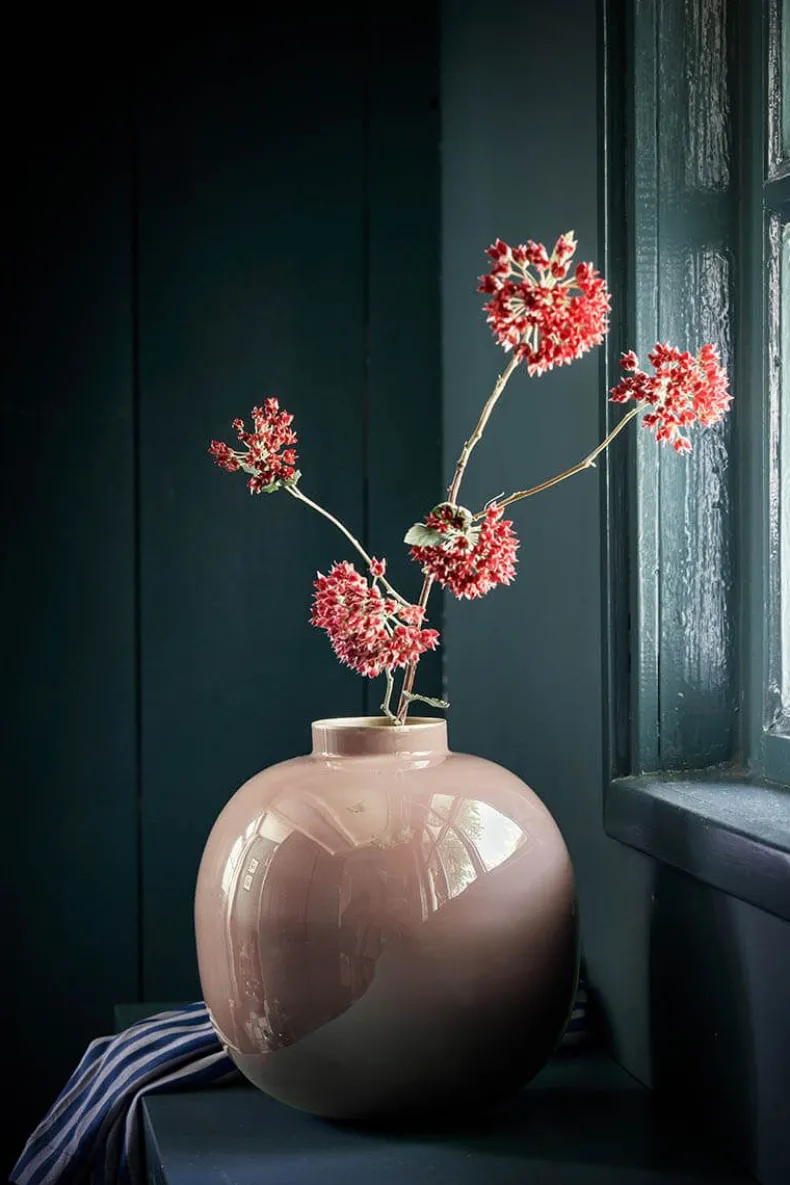 Metalen Vaas Bruin 23Cm