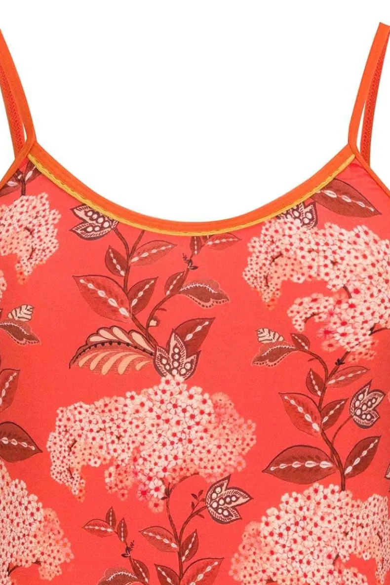 Mouwloze Top Flora Firenze Koraal