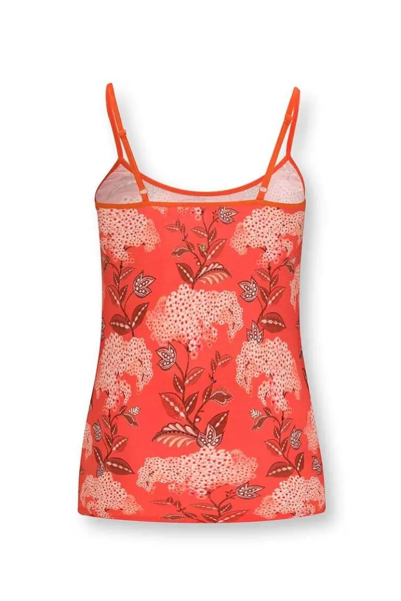 Mouwloze Top Flora Firenze Koraal