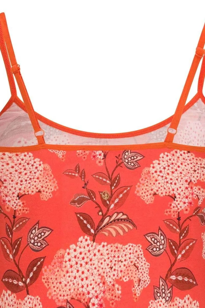 Mouwloze Top Flora Firenze Koraal