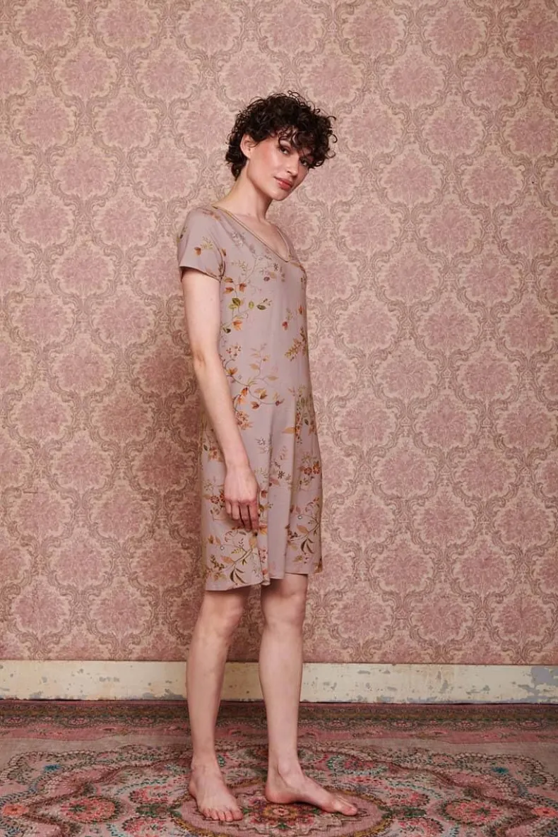 Nachthemd Korte Mouw Kawai Flower Licht