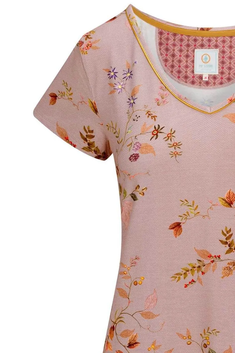 Nachthemd Korte Mouw Kawai Flower Licht