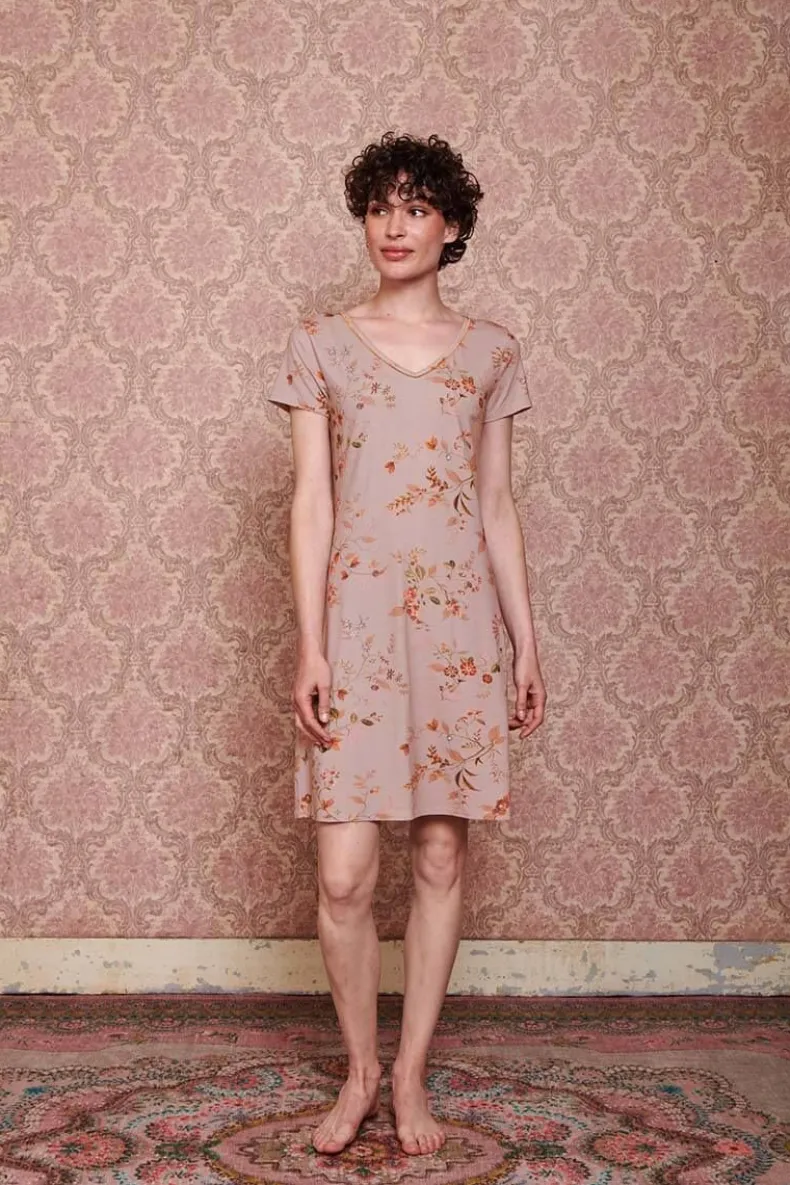 Nachthemd Korte Mouw Kawai Flower Licht