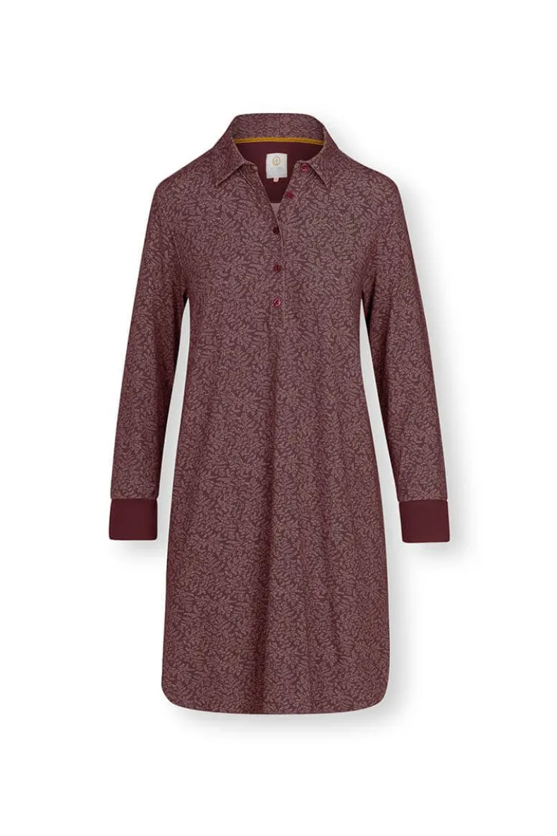 Nachthemd Lange Mouw Leafy Dots Terra