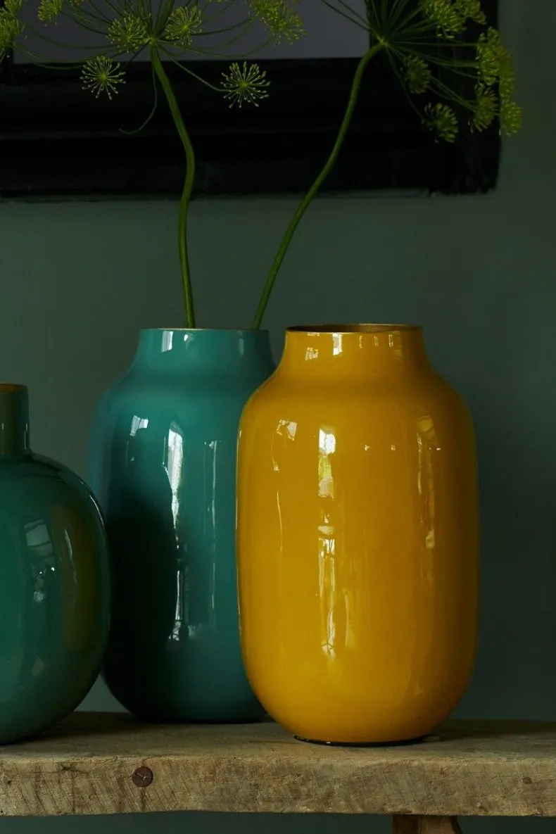 Ovale Vaas Metaal 30 Cm