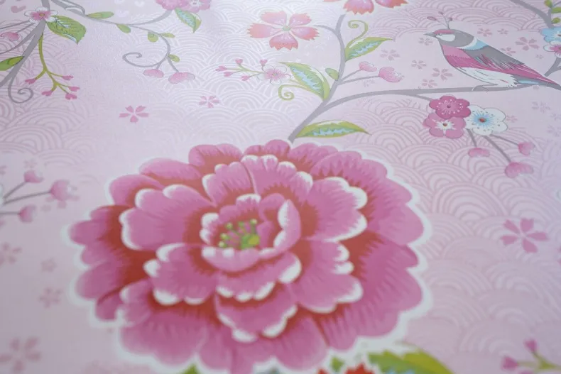 Pip Studio Birds In Paradise Vliesbehang Roze