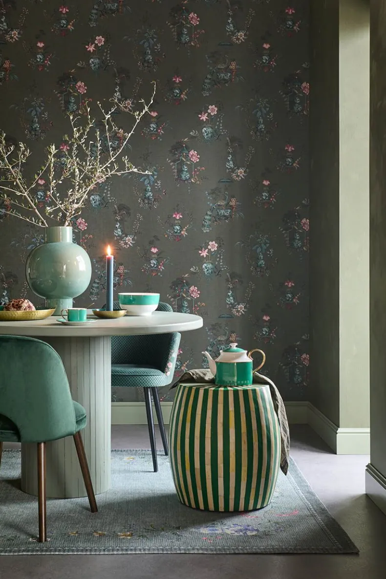 Pip Studio Chinese Porcelain Vinylbehang Donker