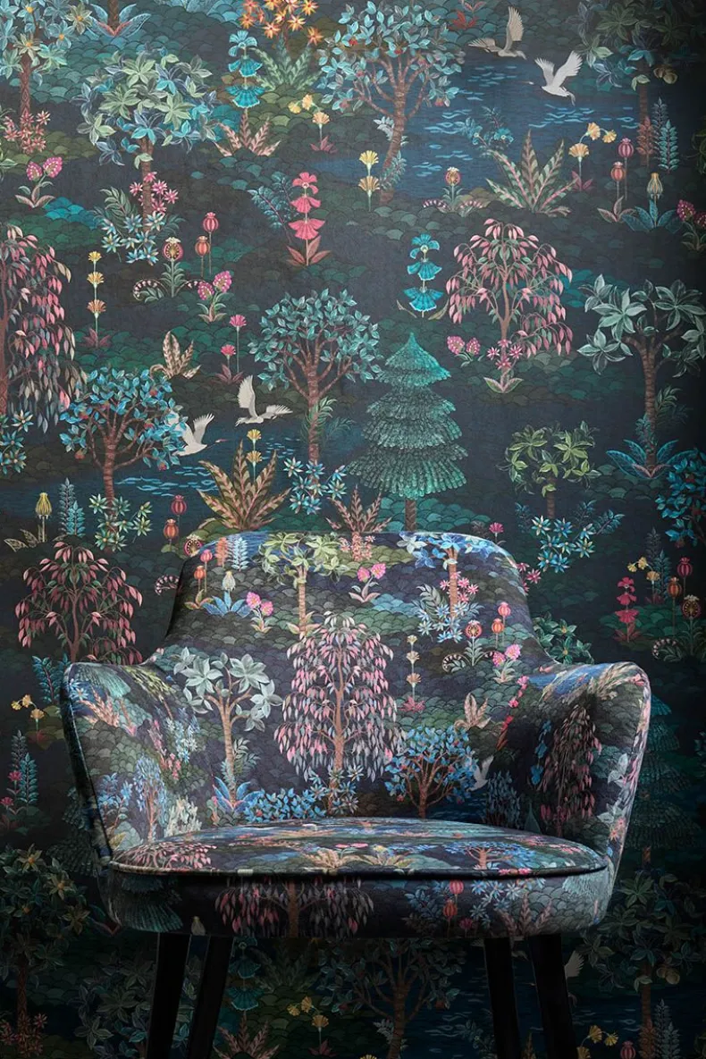 Pip Studio Pip Garden Infinito Wallpower Donker Blauw