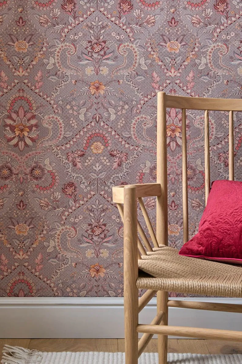 Pip Studio Saluti Vinylbehang Mauve