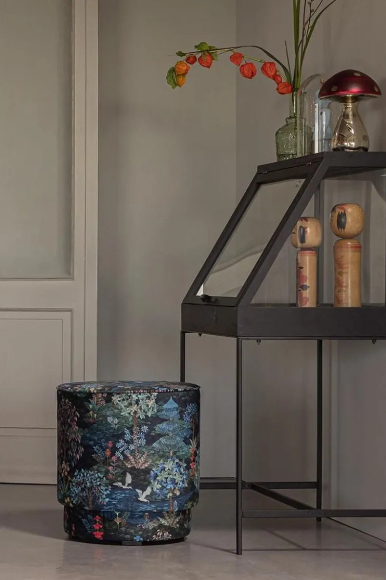 Poef Medium Pip Garden Donkerblauw